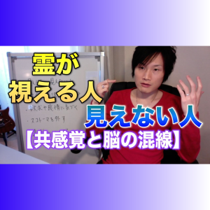 15_01 霊が視える人と見えない人の違い【共感覚と脳の混線】