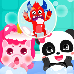 Baby Unicorn Bath Time